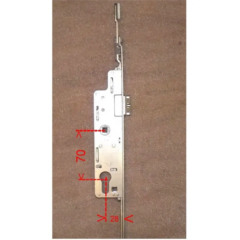 Serrure roto ajustable haut - axe 28 mm